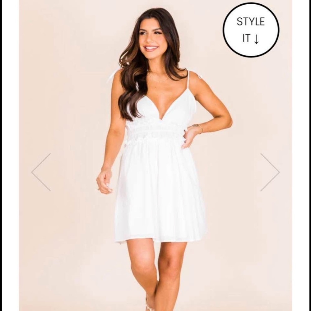Elegant White Summer Dress
